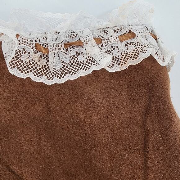 For Love & Lemons Hadley Faux Suede Prairie Set Women's Size Small - Picture 8 of 14